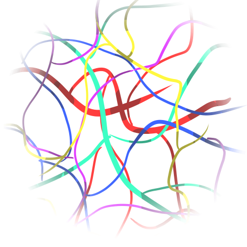 An artist representation of colorful joy